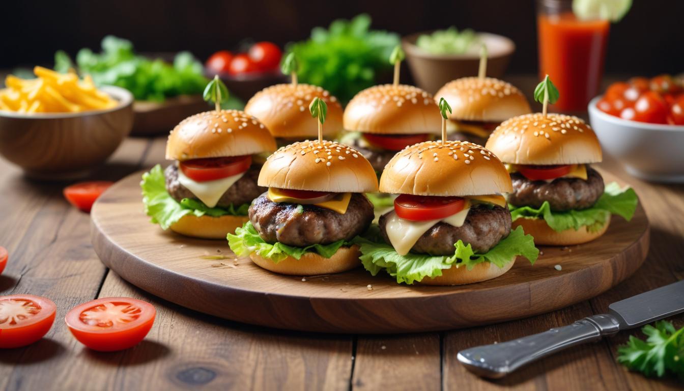 3 Malzemeyle 5 Dakikada Mini Hamburgerler